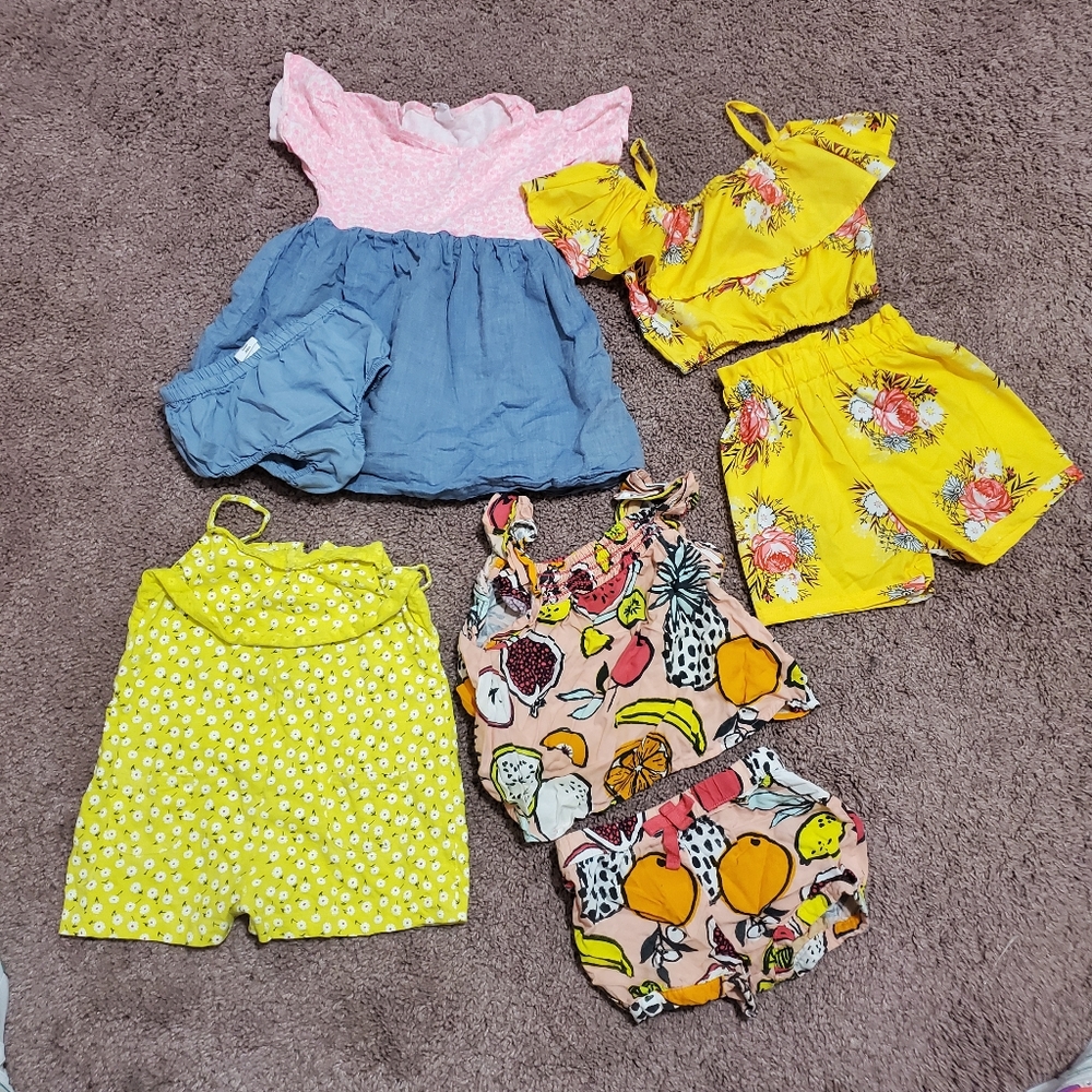 2T Lot Girls Summer florals